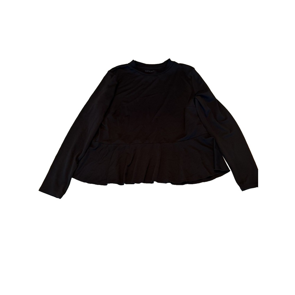 Spanx Women's Size 1X Black Long‎ Sleeve Compression Shirt